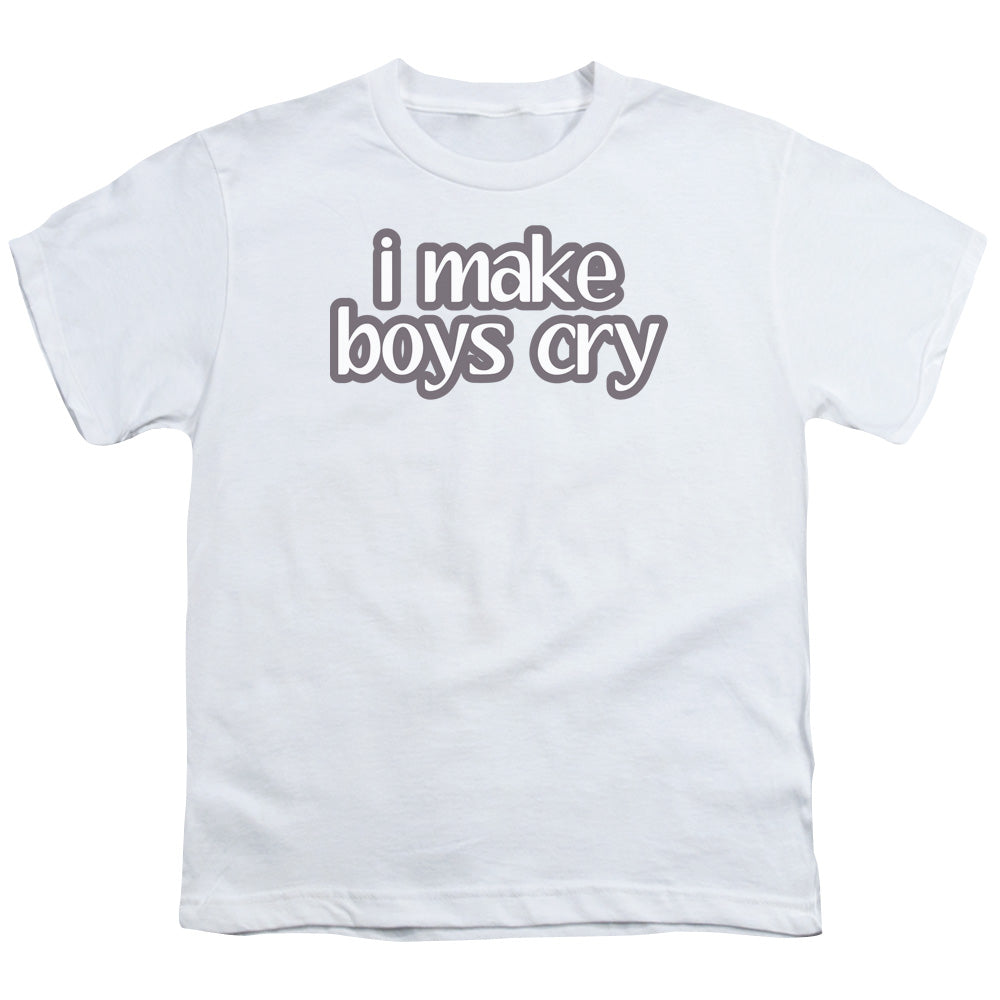I Make Boys Cry - Short Sleeve Youth 18 - 1 - White T-shirt