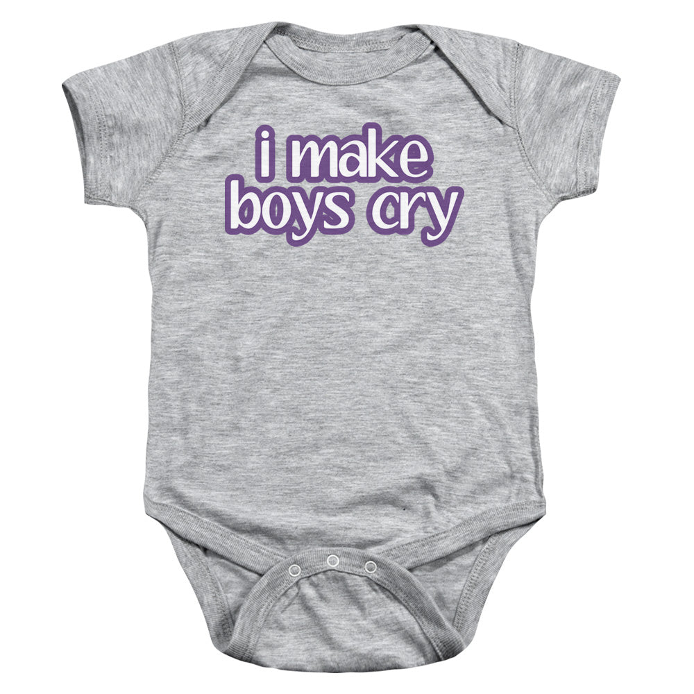 I Make Boys Cry - Infant Snapsuit - Athletic Heather