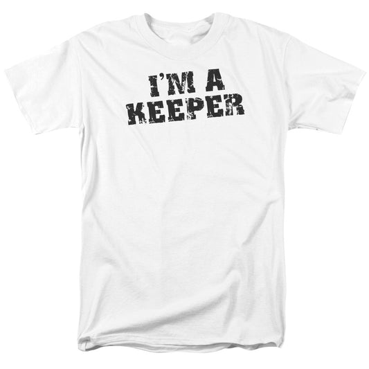 Im A Keeper - Short Sleeve Adult 18 - 1 - White T-shirt
