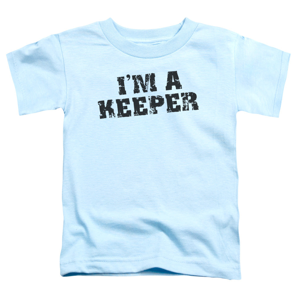 Im A Keeper - Short Sleeve Toddler Tee - Light Blue T-shirt