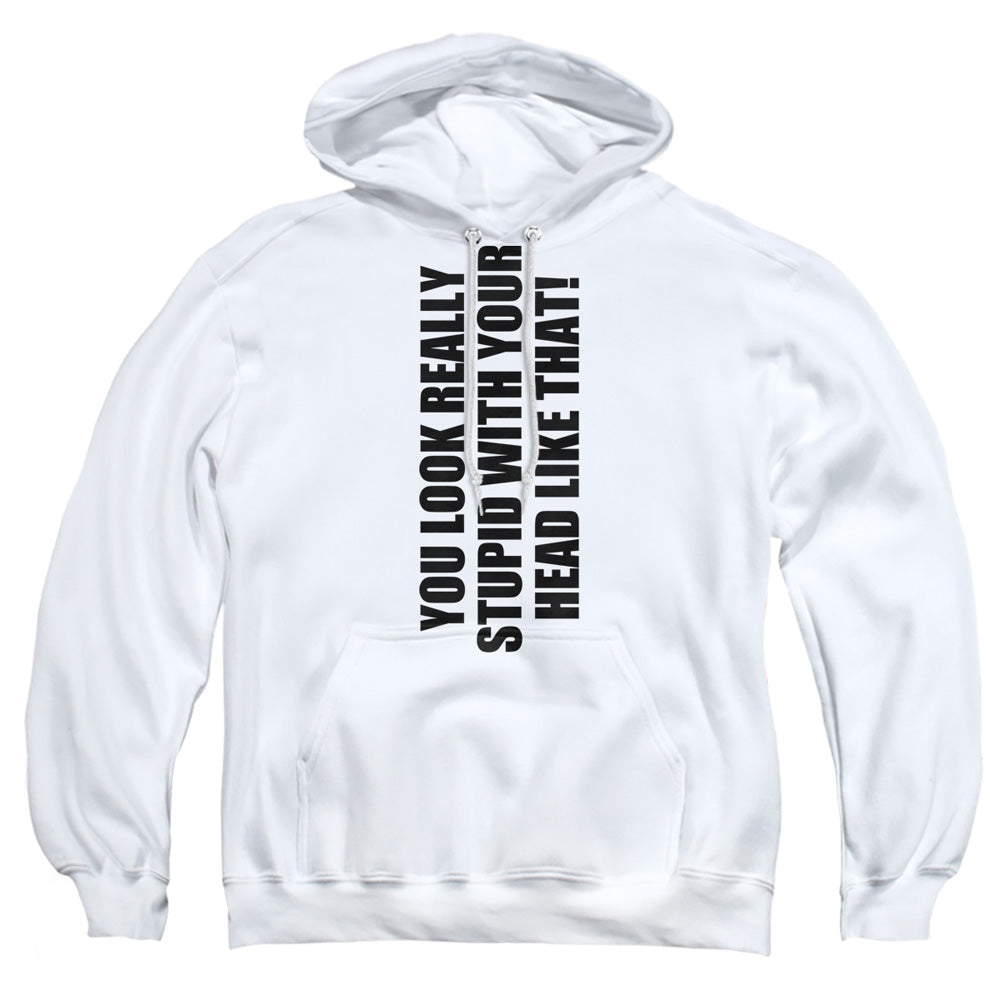 Really Stupid - Adult Pull-over Hoodie - White