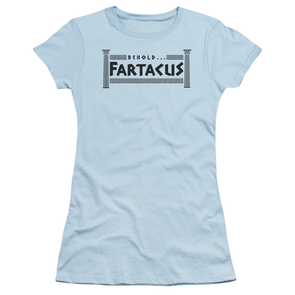 Fartacus - Short Sleeve Junior Sheer - Light Blue T-shirt