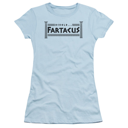 Fartacus - Short Sleeve Junior Sheer - Light Blue T-shirt