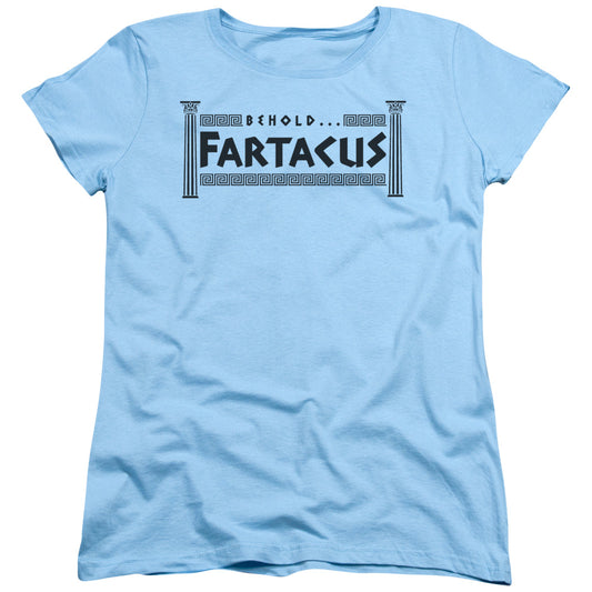 Fartacus - Short Sleeve Womens Tee - Light Blue T-shirt