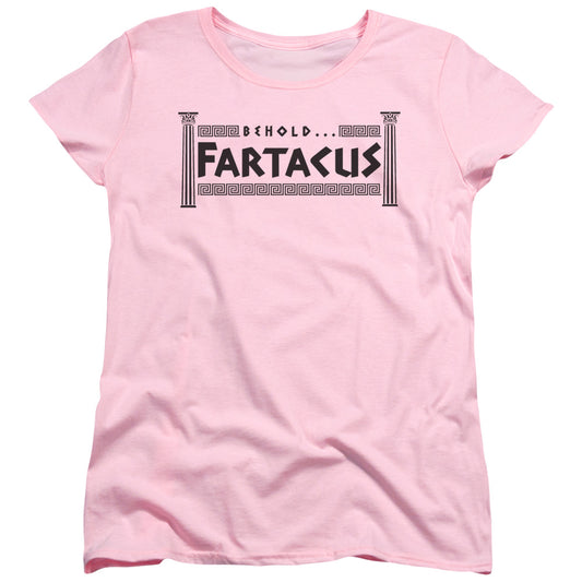 Fartacus - Short Sleeve Womens Tee - Pink T-shirt
