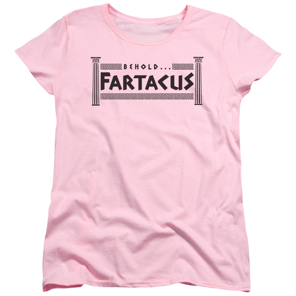 Fartacus - Short Sleeve Womens Tee - Pink T-shirt