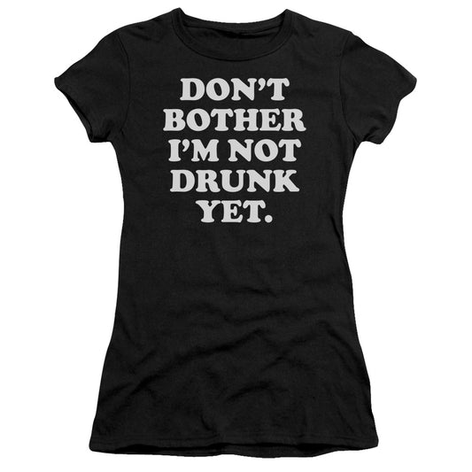 Dont Bother - Short Sleeve Junior Sheer - Black T-shirt