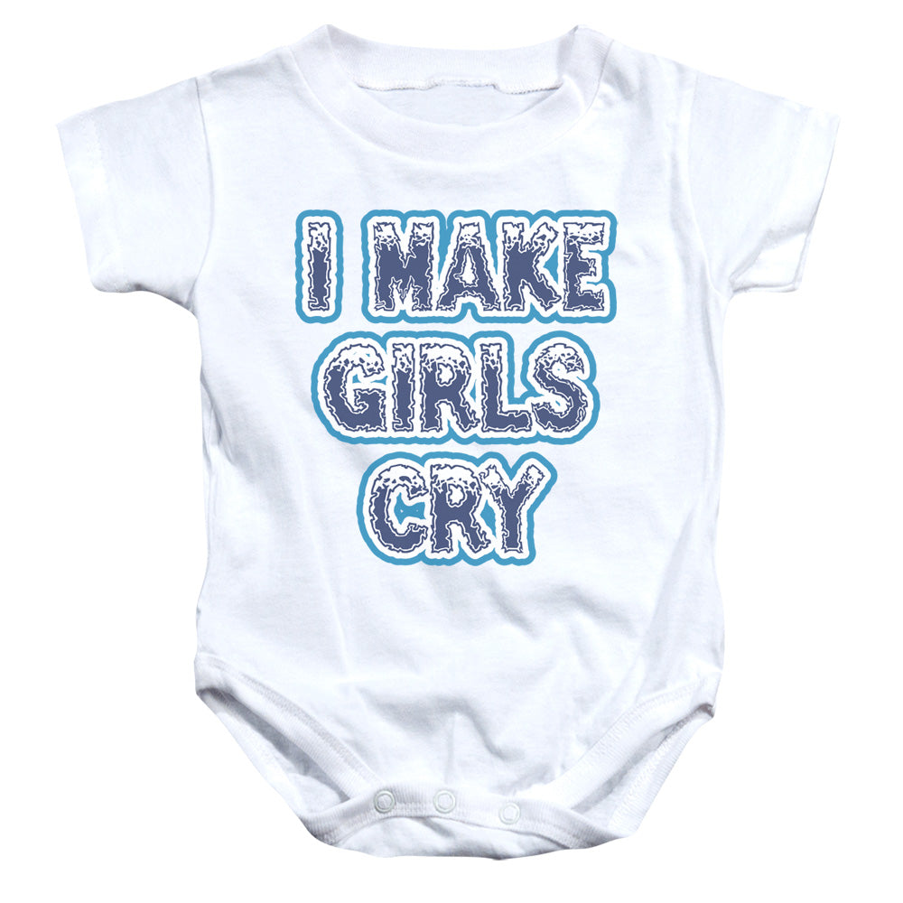 I Make Girls Cry - Infant Snapsuit - White