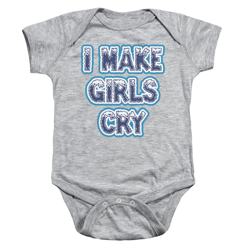 I Make Girls Cry - Infant Snapsuit - Athletic Heather