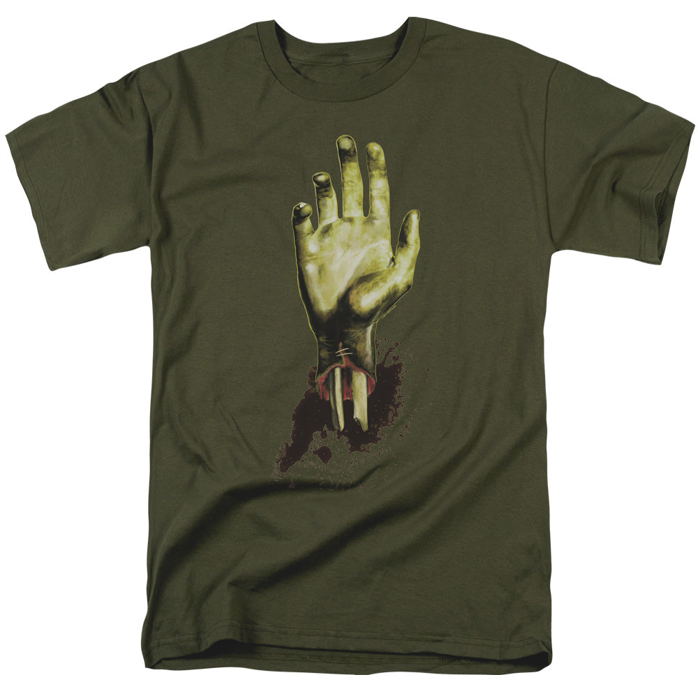 Need A Hand - Short Sleeve Adult 18 - 1 - Military Green T-shirt