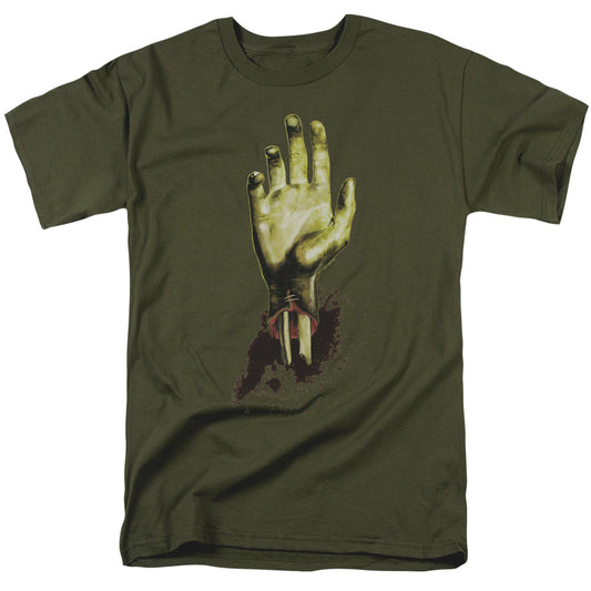 Need A Hand - Short Sleeve Adult 18 - 1 - Military Green T-shirt