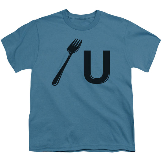 Fork You - Short Sleeve Youth 18 - 1 - Slate T-shirt