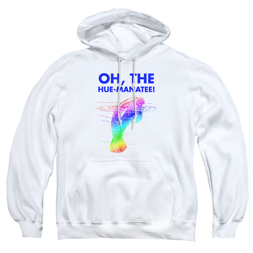 Huemanatee - Adult Pull-over Hoodie - White