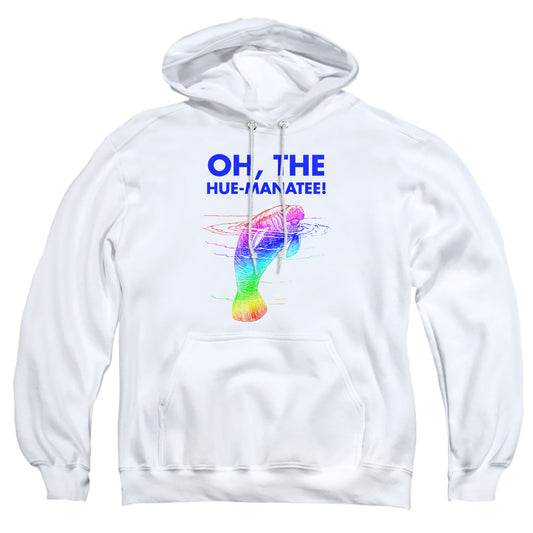 Huemanatee - Adult Pull-over Hoodie - White