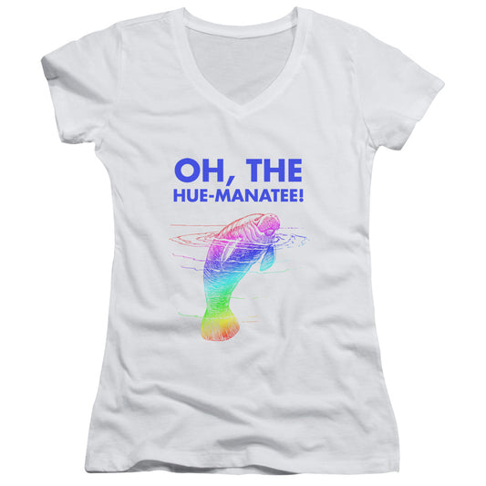 Humanatee - Junior V-neck - White