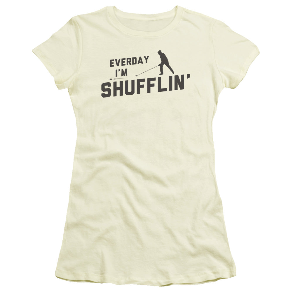 Shufflin - Short Sleeve Junior Sheer - Cream T-shirt