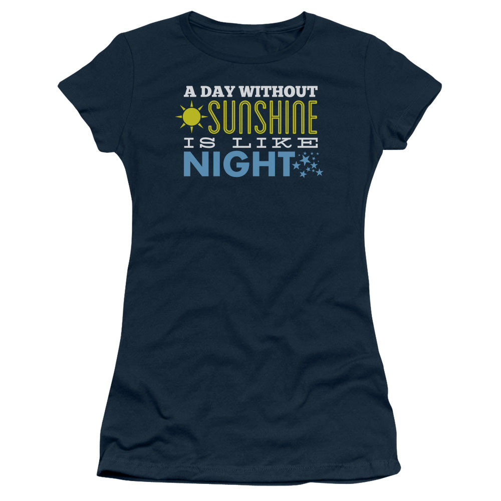 Sunshine - Short Sleeve Junior Sheer - Navy T-shirt