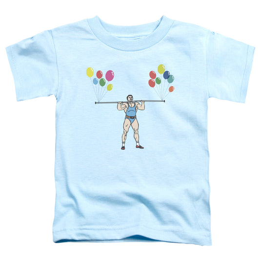 Heavy Lifter - Short Sleeve Toddler Tee - Light Blue T-shirt