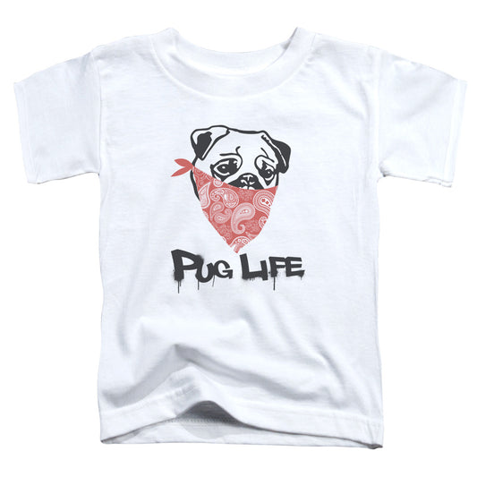 Pug Life - Short Sleeve Toddler Tee - White T-shirt