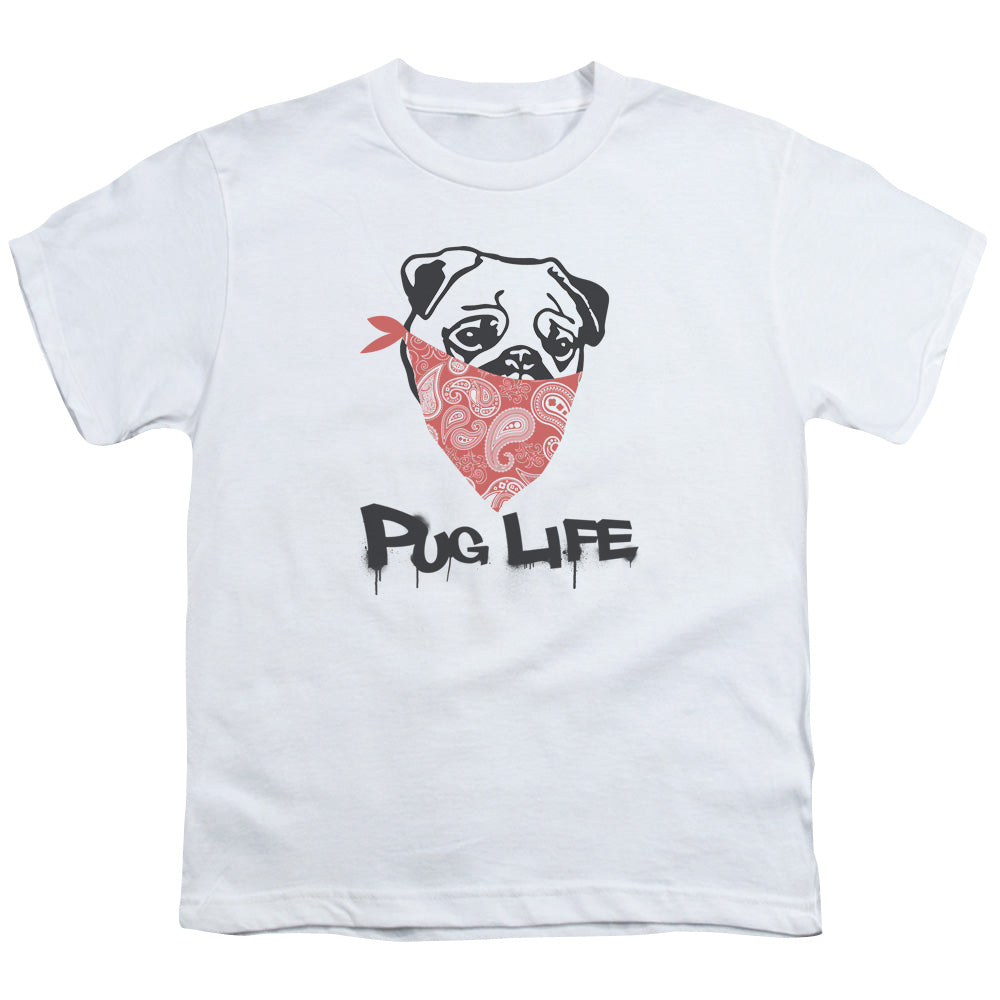 Pug Life - Short Sleeve Youth 18 - 1 - White T-shirt