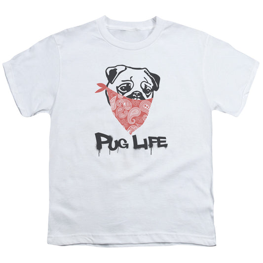 Pug Life - Short Sleeve Youth 18 - 1 - White T-shirt