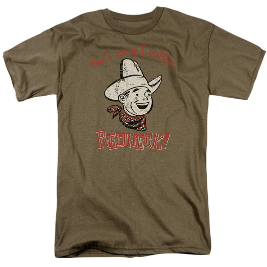 Redneck - Short Sleeve Adult 18 - 1 - Safari Green T-shirt
