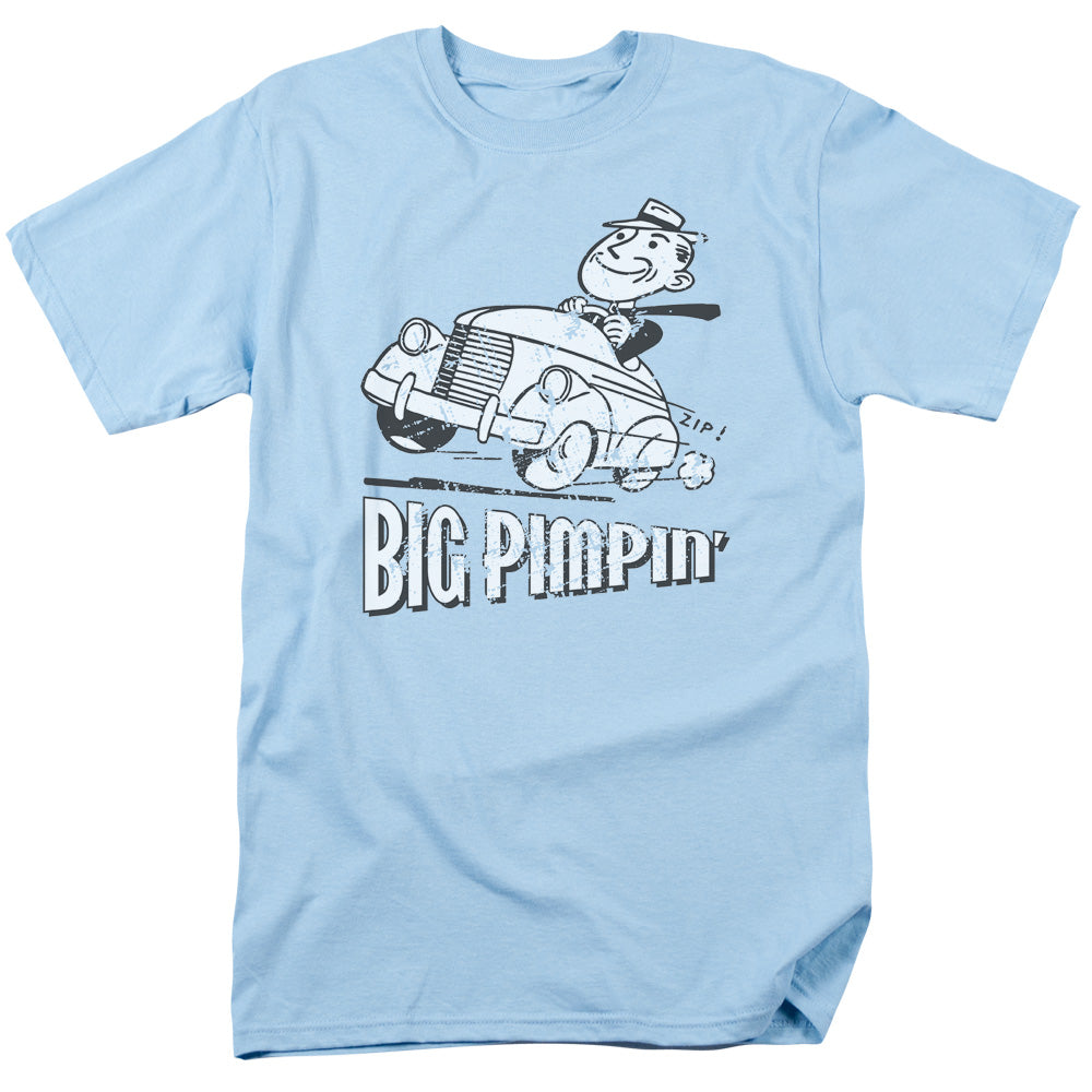 Big Pimpin - Short Sleeve Adult 18 - 1 - Light Blue T-shirt