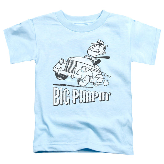 Big Pimpin - Short Sleeve Toddler Tee - Light Blue T-shirt