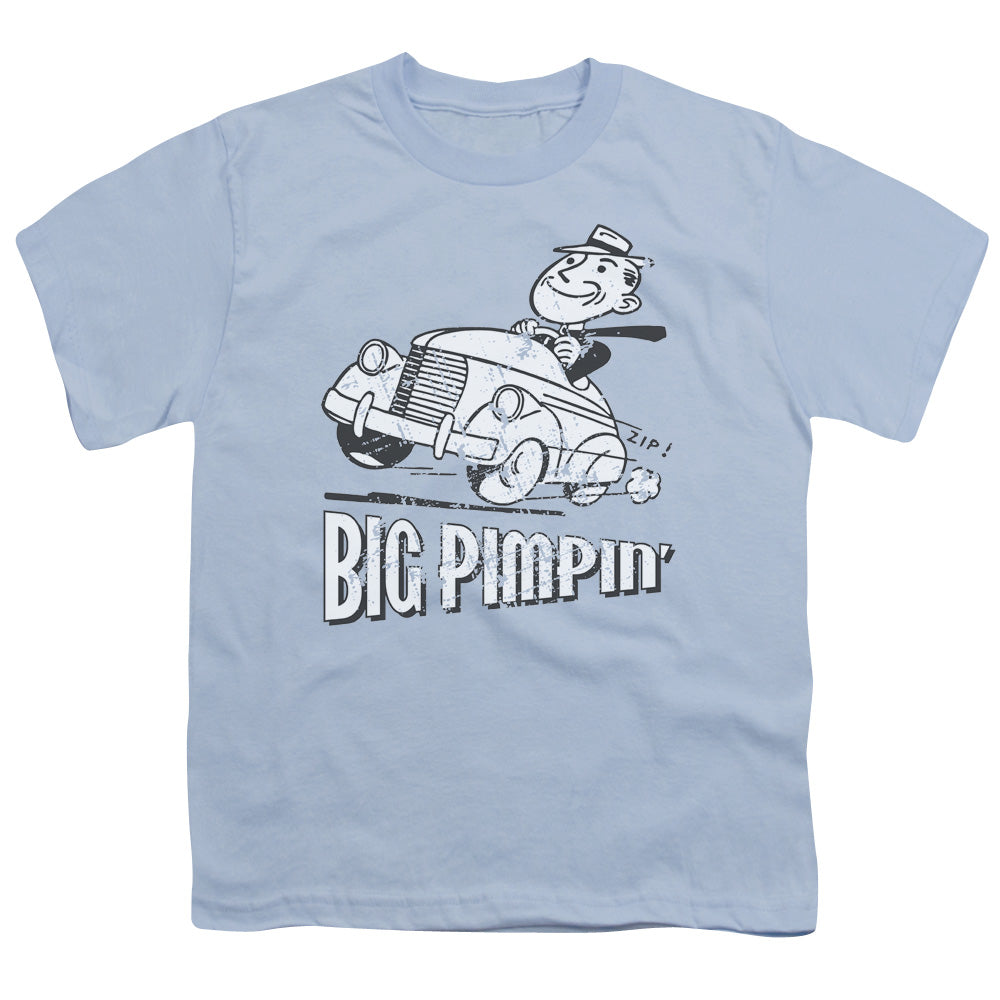 Big Pimpin - Short Sleeve Youth 18 - 1 - Light Blue T-shirt