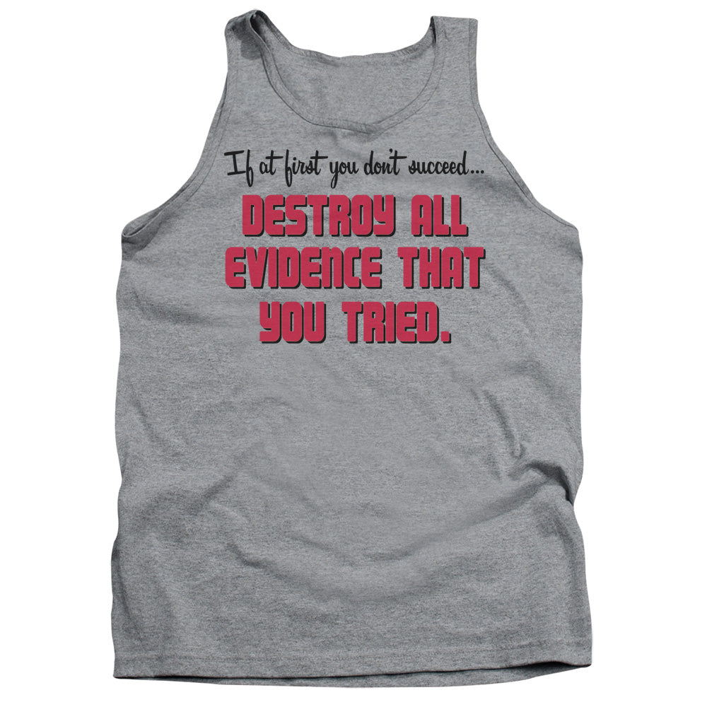 Destroy All Evidence - Adult Tank - Athletic Heather