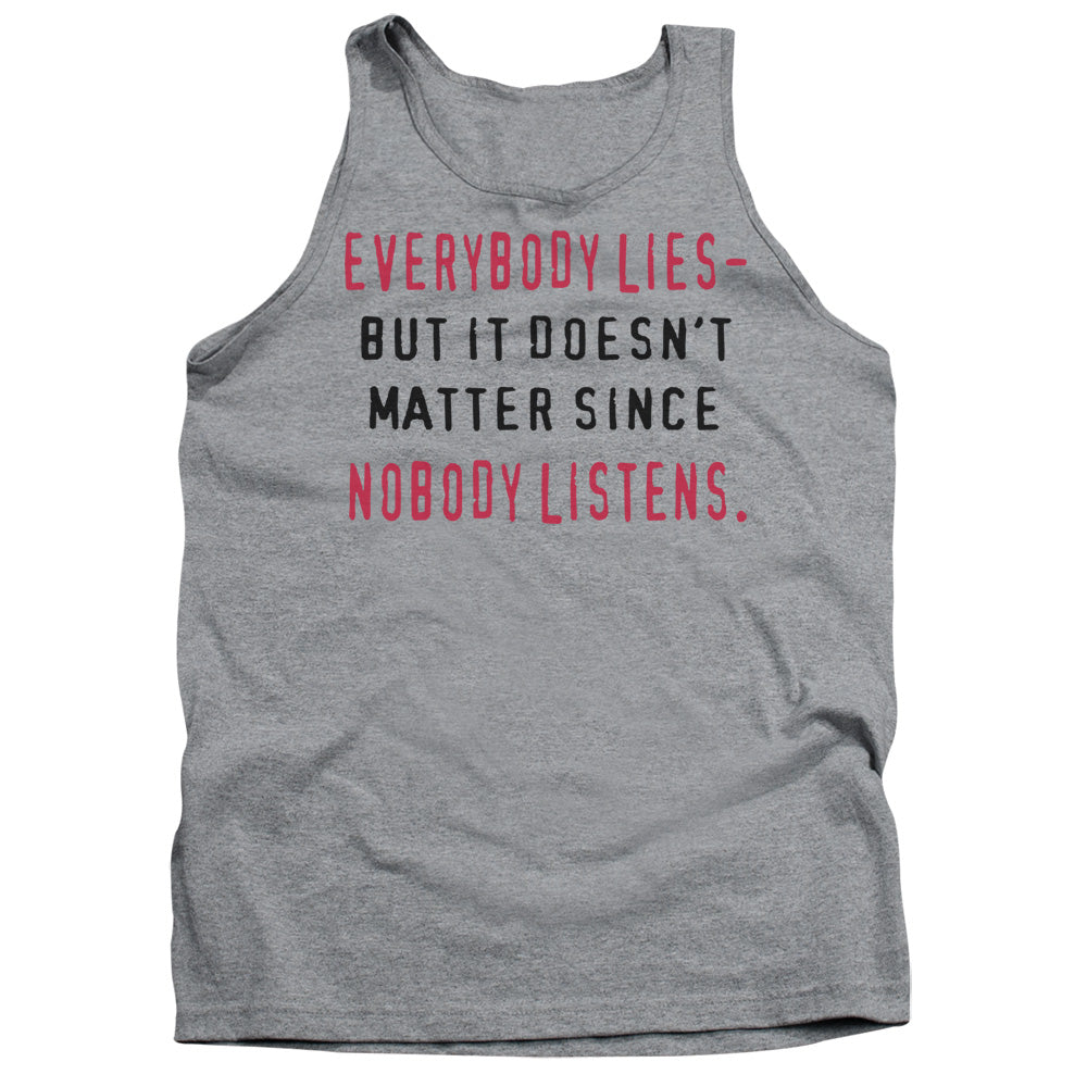 Everybody Lies - Adult Tank - Athletic Heather