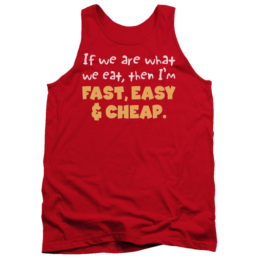 Fast Easy & Cheap - Adult Tank - Red