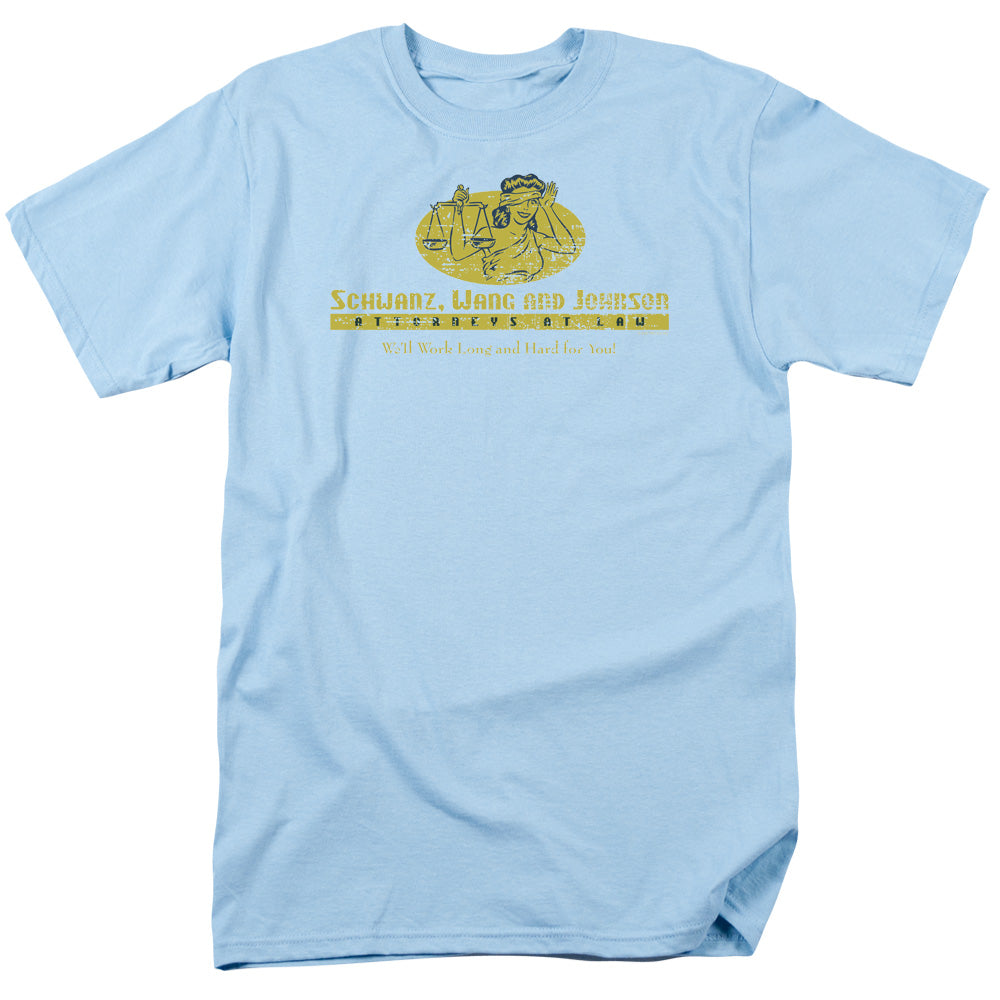 Schwanz Wang And Johnson - Short Sleeve Adult 18 - 1 - Light Blue T-shirt