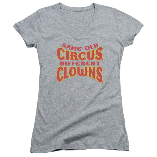 Same Old Circus - Junior V-neck - Athletic Heather