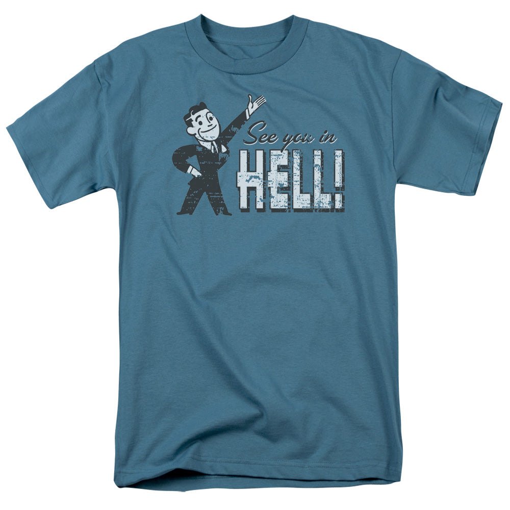 See You In Hell - Short Sleeve Adult 18 - 1 - Slate T-shirt
