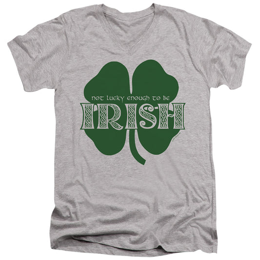 Lucky To Be Irish - Short Sleeve Adult V-neck 30 - 1 - Athletic Heather T-shirt