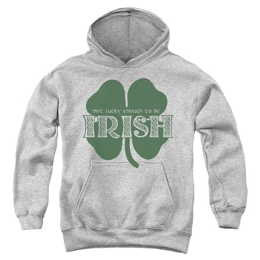 Lucky To Be Irish - Youth Pull-over Hoodie - Athletic Heather