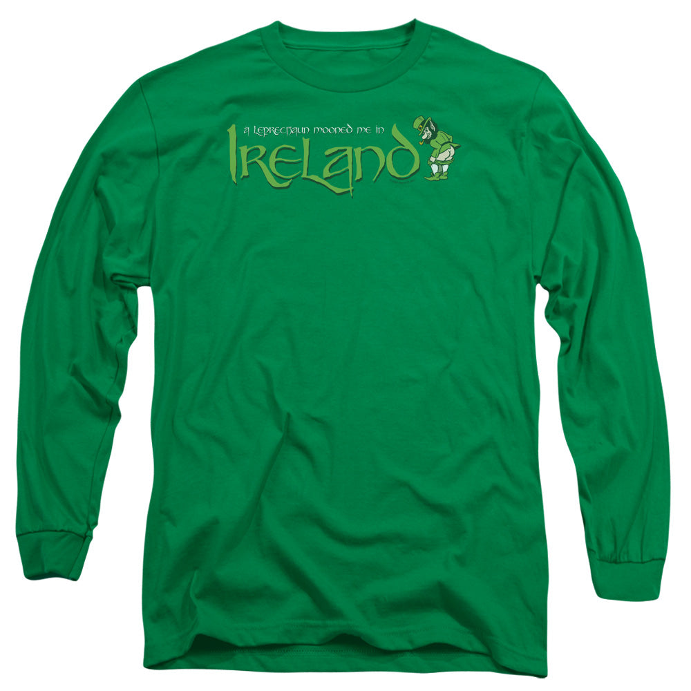 Leprechaun Moon - Long Sleeve Adult 18 - 1 - Kelly Green T-shirt