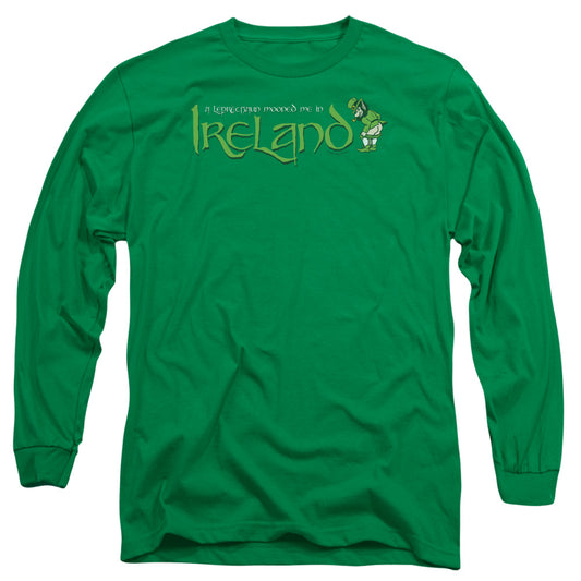 Leprechaun Moon - Long Sleeve Adult 18 - 1 - Kelly Green T-shirt