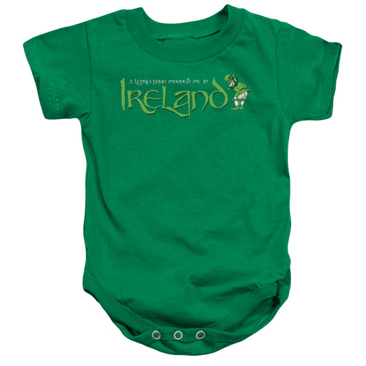 Leprechaun Moon-infant Snapsuit-kelly