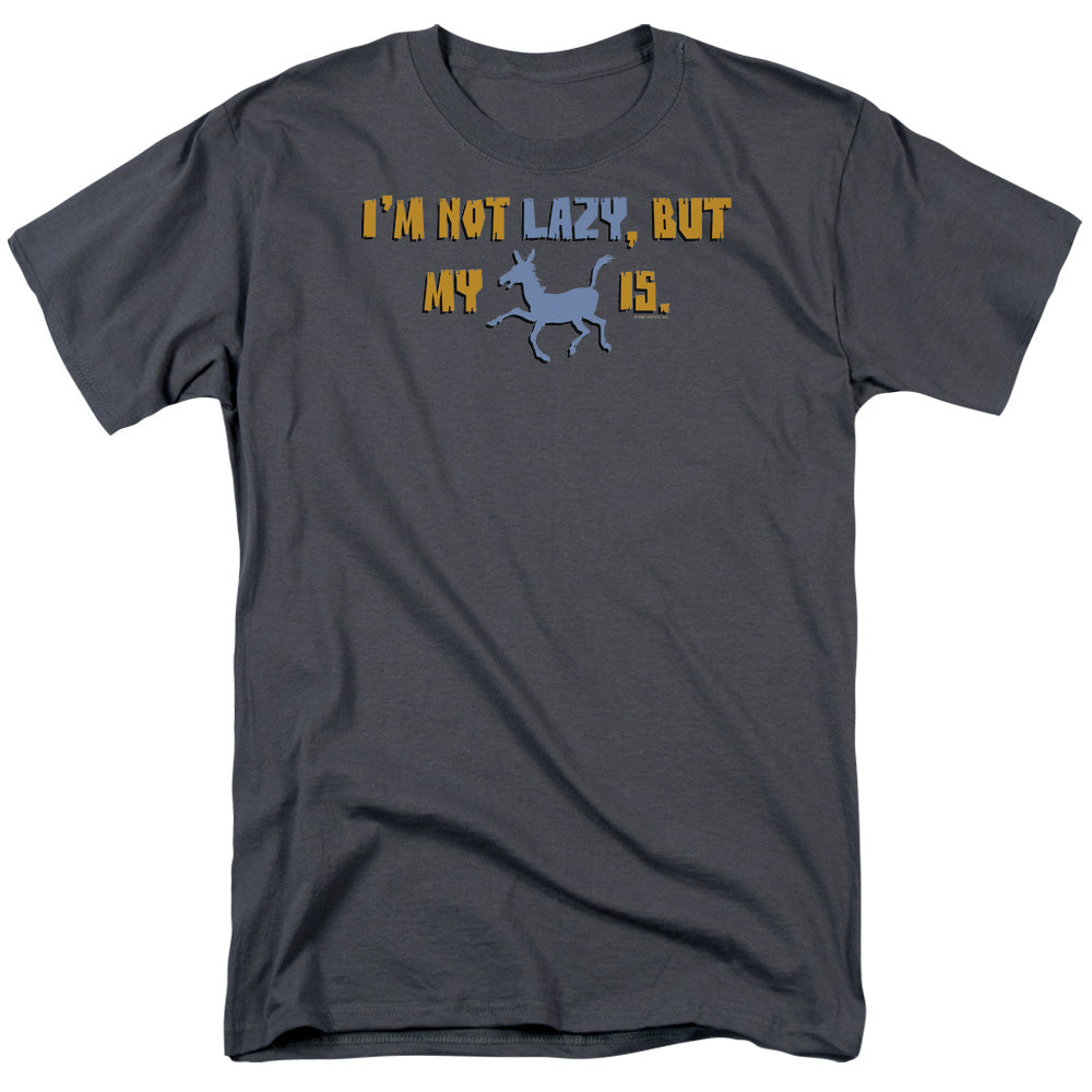 Im Not Lazy - Short Sleeve Adult 18 - 1 - Charcoal T-shirt