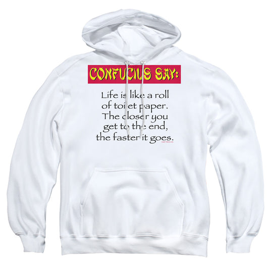 Confucius - Adult Pull-over Hoodie - White