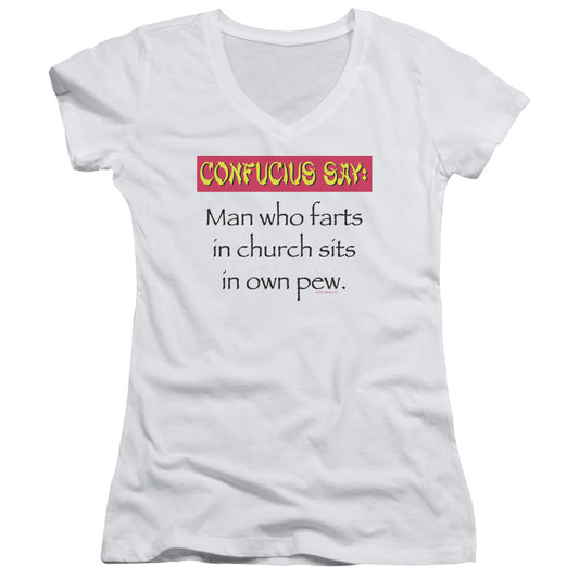 Confucius - Junior V-neck - White