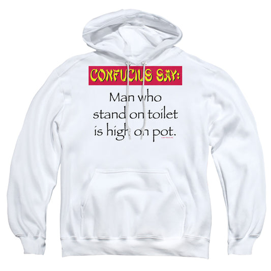 Confucius - Adult Pull-over Hoodie - White