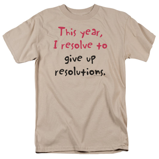 Resolve Resolutions - Short Sleeve Adult 18 - 1 - Sand T-shirt