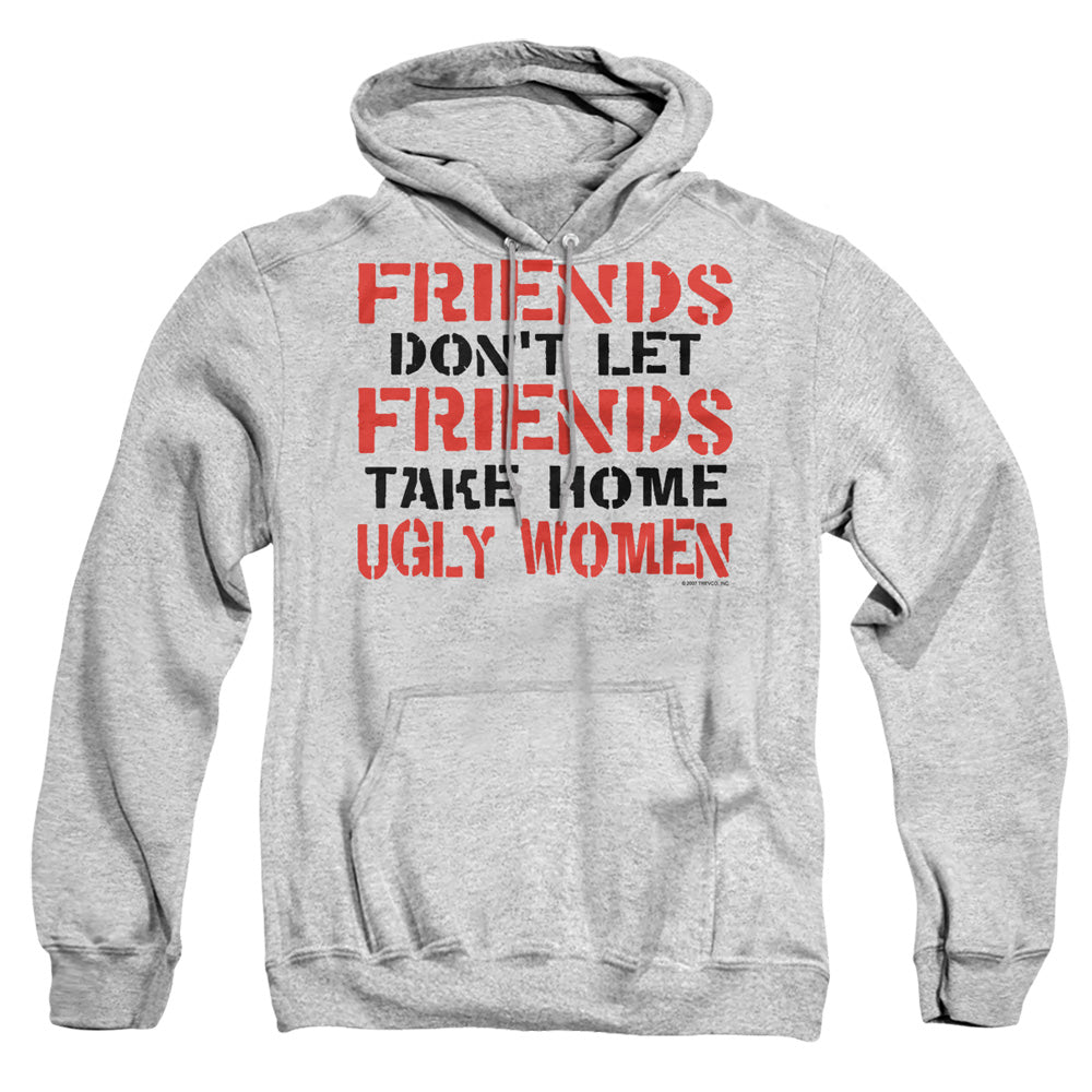 Friends...ugly Women - Adult Pull-over Hoodie - Athletic Heather