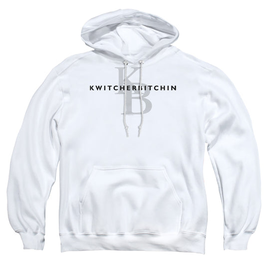 Kwitcherbitchin - Adult Pull-over Hoodie - White