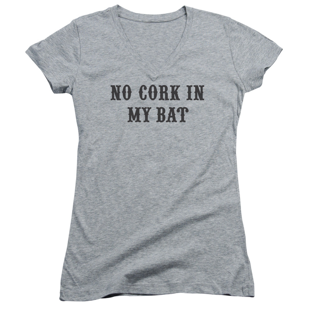 No Cork - Junior V-neck - Athletic Heather