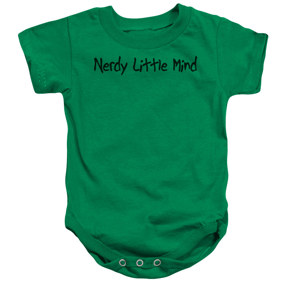 Nerdy Little Mind - Infant Snapsuit - Kelly Green
