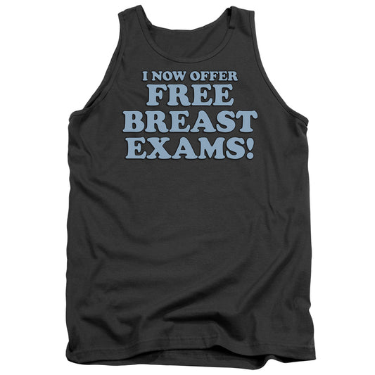 Free Breast Exams - Adult Tank - Charcoal